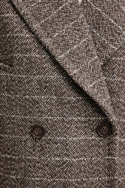 Twinset płaszcz kolor brązowy 252TT2031 - zdjęcie produktu nr 2