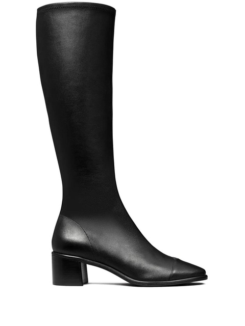 Tory Burch TORY LEATHER CAP-TOE KNEE HIGH BOOT 55MM - 006 - PERFECT BLACK - zdjęcie produktu nr 1
