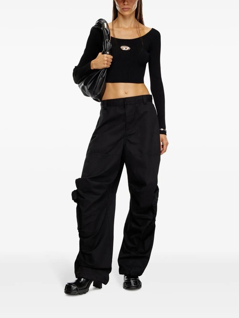 Diesel M-Vera-Ls knitted top - Black - zdjęcie produktu nr 2