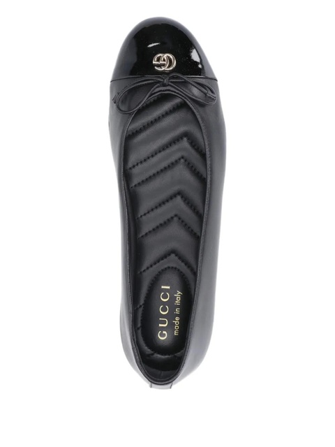 Gucci logo ballerina slides - Black - zdjęcie produktu nr 2