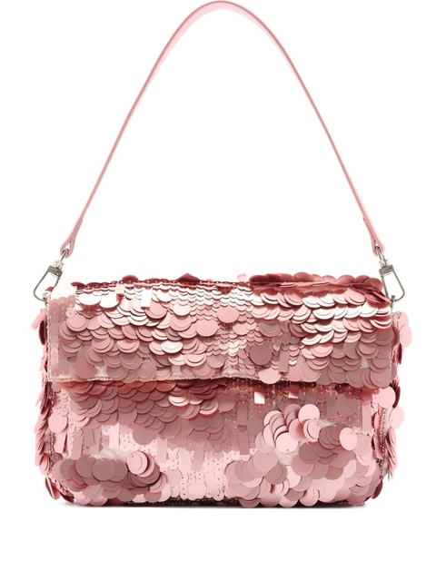 STAUD Timmy sequin embellished shoulder bag - Pink - zdjęcie produktu nr 1