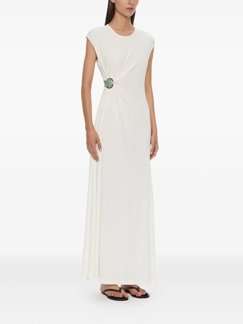Christopher Esber stone ruched tank maxi dress - White - zdjęcie produktu nr 2