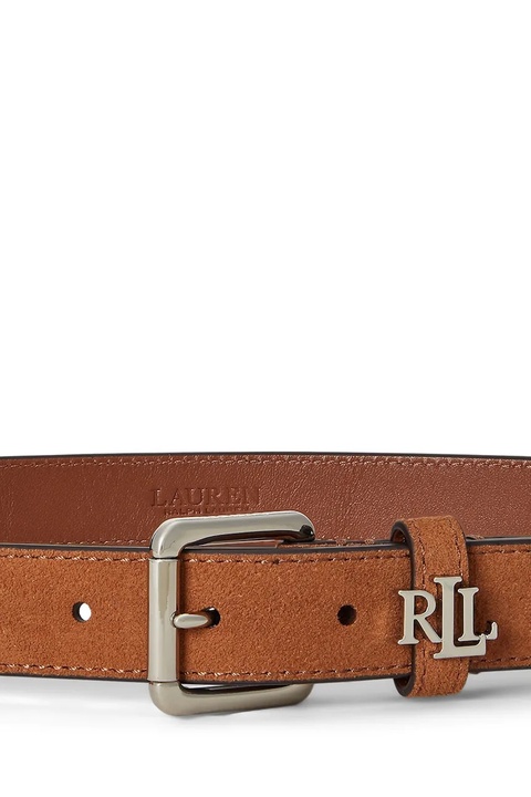 Lauren Ralph Lauren pasek zamszowy damski kolor brązowy 412978433 - zdjęcie produktu nr 2