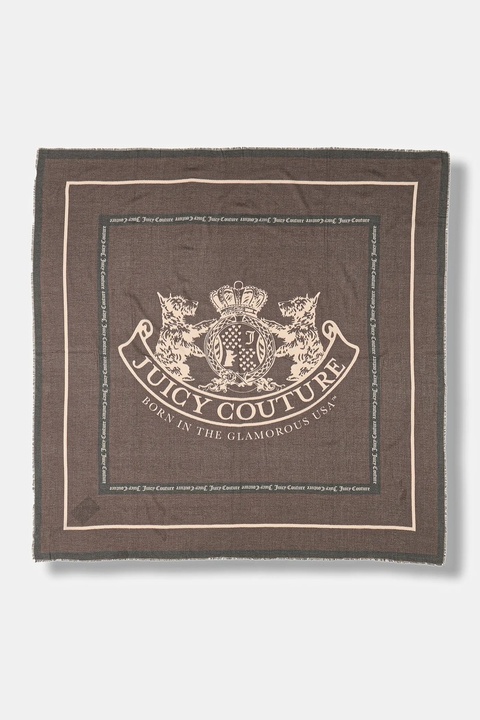 Juicy Couture chusta Pashmina damska kolor brązowy wzorzysta AIJFO8612WPO - zdjęcie produktu nr 1