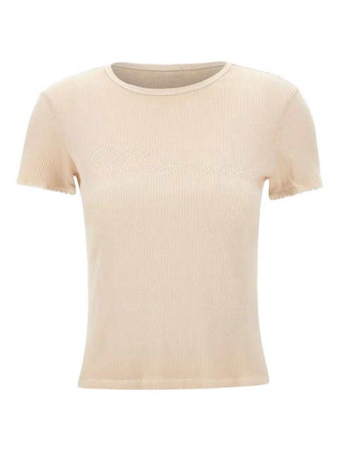 Blumarine crystal-logo T-shirt - Pink - zdjęcie produktu nr 1