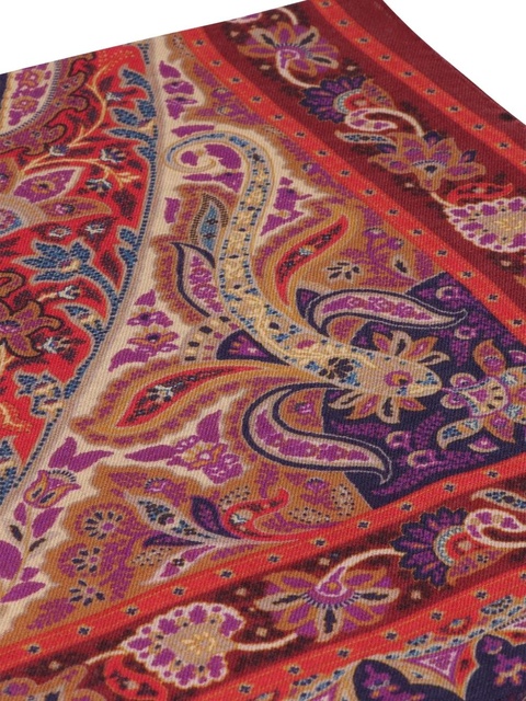 ETRO paisley-pattern frayed scarf - Red - zdjęcie produktu nr 1
