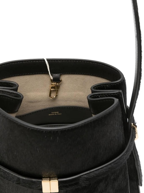 TOTEME leather bucket bag - Black - zdjęcie produktu nr 2