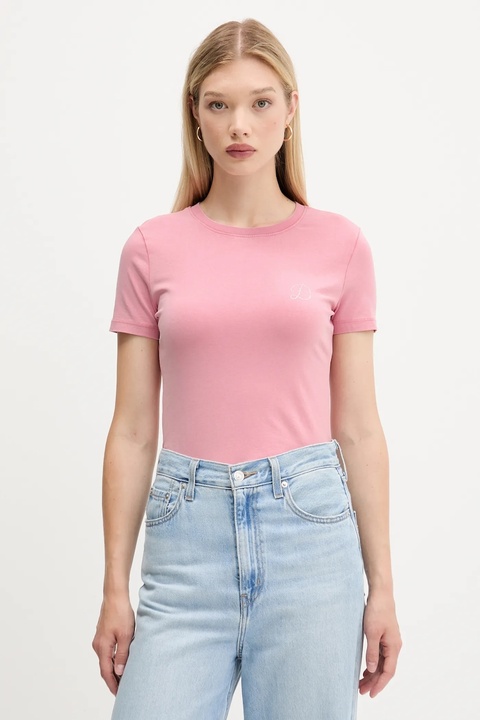 Desigual t-shirt AMBER damski kolor różowy 25WWTK07 - zdjęcie produktu nr 1