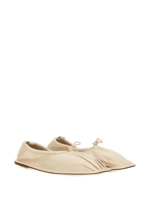 Hereu Puntera gathered ballet flats - Neutrals - zdjęcie produktu nr 2