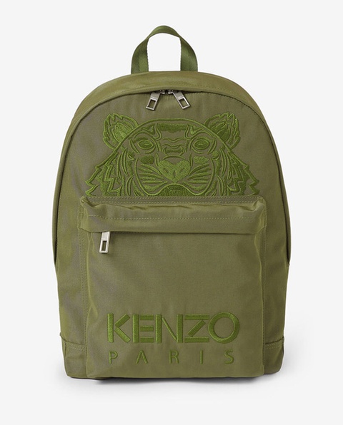 KENZO - Zielony plecak Kampus Tiger - zdjęcie produktu nr 1