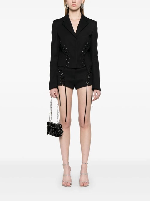 Blumarine lace-up detail shorts - Black - zdjęcie produktu nr 2