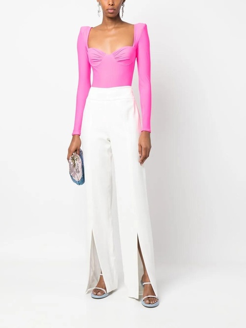 Simkhai split-cuff high-waist trousers - White - zdjęcie produktu nr 2