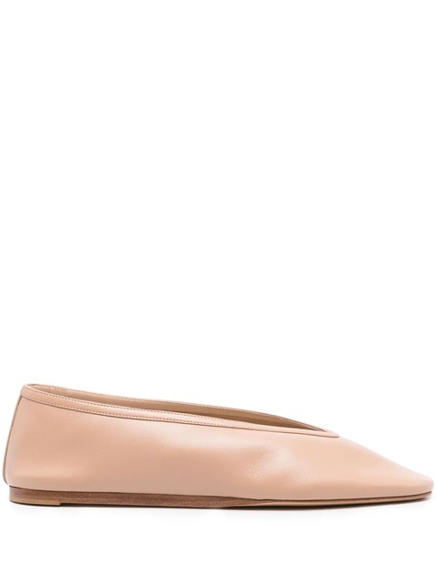 Le Monde Beryl Luna leather ballerina shoes - Neutrals - zdjęcie produktu nr 1