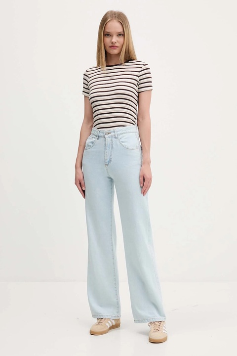 Guess Jeans t-shirt damski kolor beżowy W5BP52 KA0H1 - zdjęcie produktu nr 2