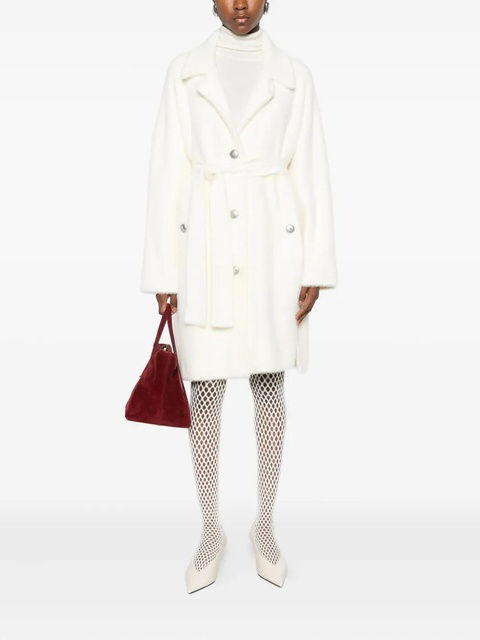 PINKO belted coat - White - zdjęcie produktu nr 2