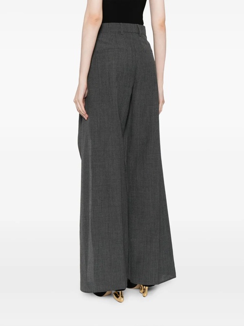 FENDI layered virgin wool trousers - Grey - zdjęcie produktu nr 2