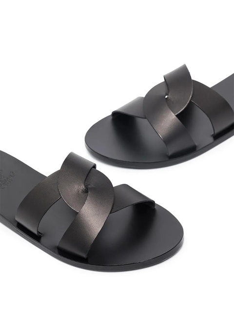 Ancient Greek Sandals Desmos crossover leather sandals - Black - zdjęcie produktu nr 2