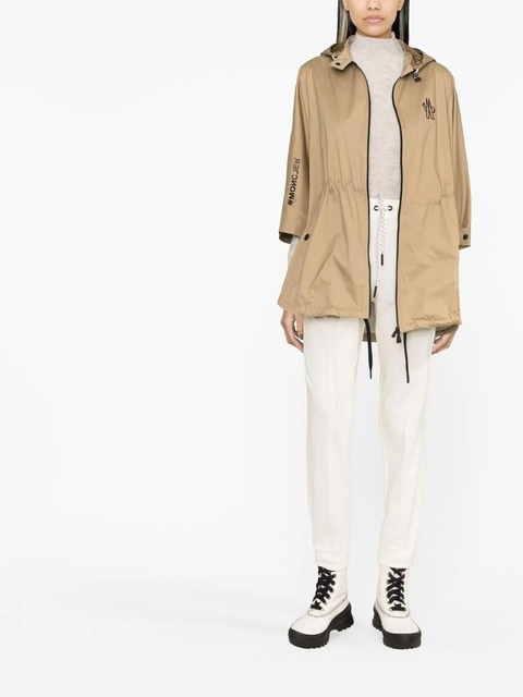 Moncler Grenoble drawstring-waistband cotton track pants - Neutrals - zdjęcie produktu nr 2