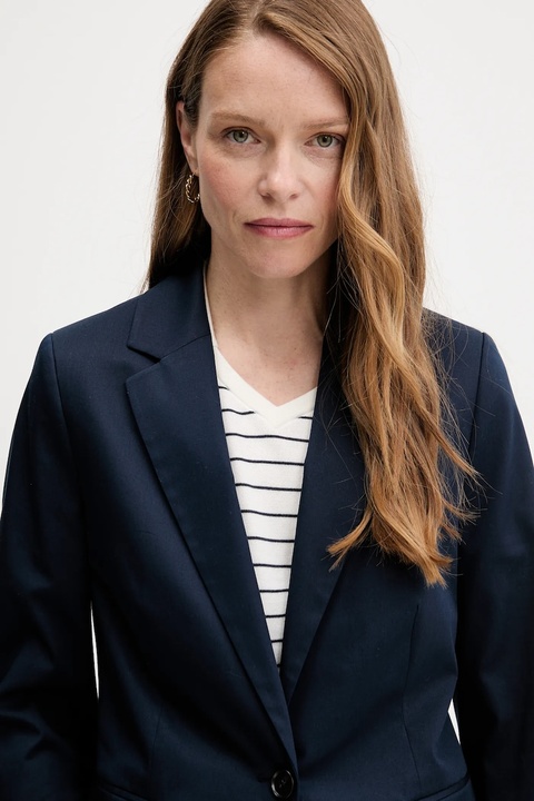 Tommy Hilfiger marynarka kolor granatowy jednorzędowa gładka WW0WW47179 - zdjęcie produktu nr 2