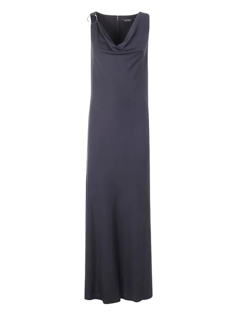 Lauren Ralph Lauren cowl-neck ring-detail maxi dress - Black - zdjęcie produktu nr 1