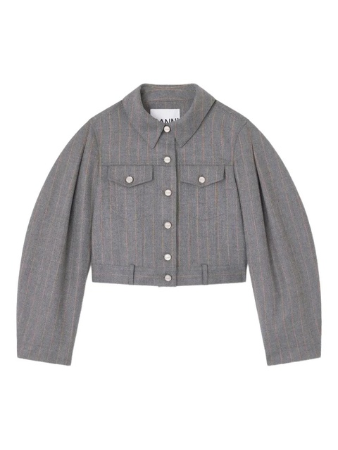 GANNI pinstripe jacket - Grey - zdjęcie produktu nr 2