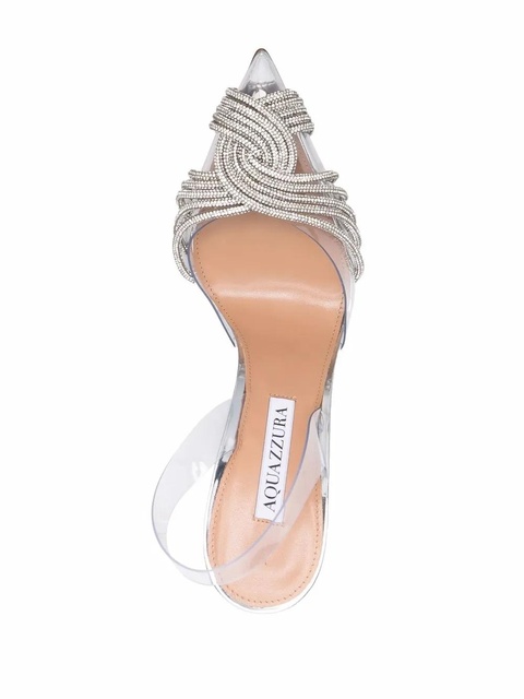 Aquazzura Gatsby 105mm sandals - Silver - zdjęcie produktu nr 2