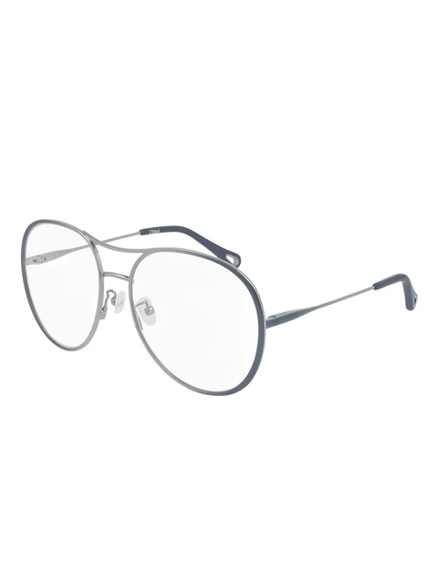 Chloé double-bridge oval-frame glasses - Blue - zdjęcie produktu nr 2