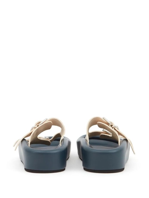 MM6 Maison Margiela padded leather sandals - White - zdjęcie produktu nr 2