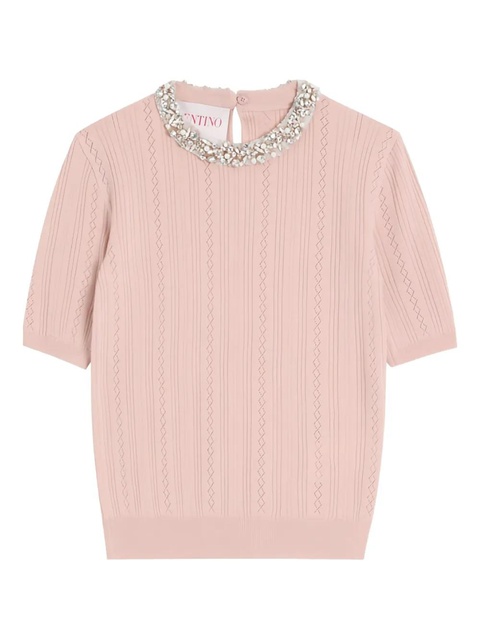 Valentino Garavani embroidered sweater - Pink - zdjęcie produktu nr 1