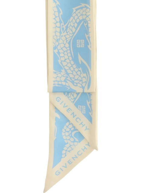 Givenchy dragon-print scarf - Blue - zdjęcie produktu nr 1