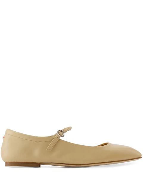 Aeyde leather ballerina shoes - Neutrals - zdjęcie produktu nr 1