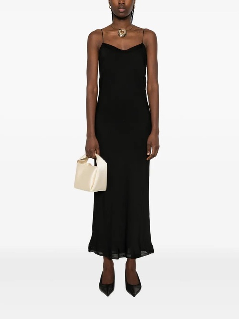 TOTEME satin slip maxi dress - Black - zdjęcie produktu nr 2