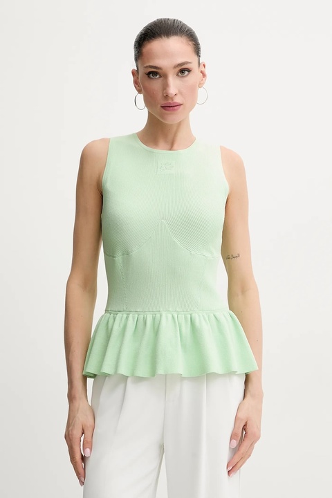 Karl Lagerfeld top kolor zielony A2W18014 - zdjęcie produktu nr 1