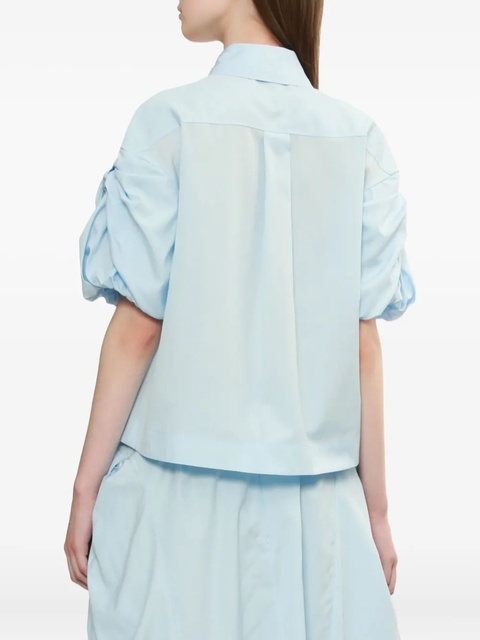 Simone Rocha puffed-sleeve pocket shirt - Blue - zdjęcie produktu nr 2