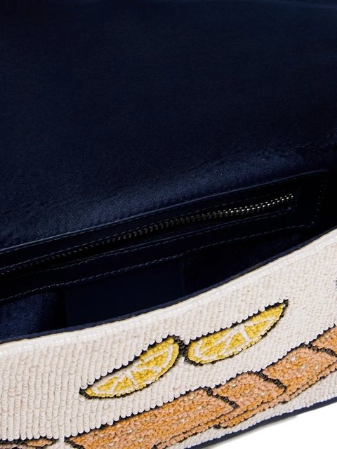 STAUD Tommy beaded shoulder bag - White - zdjęcie produktu nr 2
