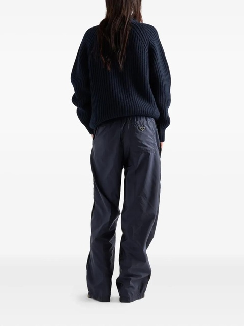 Prada elastic-waist trousers - Blue - zdjęcie produktu nr 2