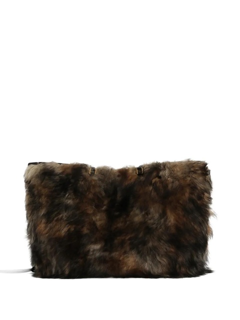Dolce & Gabbana Atene fur tote bag - Brown - zdjęcie produktu nr 2