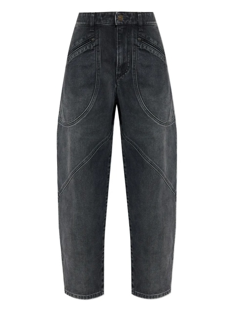 ISABEL MARANT Catarina panelled jeans - Black - zdjęcie produktu nr 1