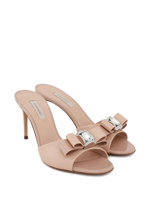 Casadei 85mm Julia crystal-detail slides - Neutrals - zdjęcie produktu nr 1