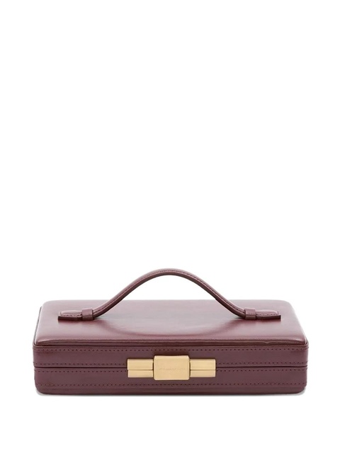 Victoria Beckham clasp-fastening clutch - Brown - zdjęcie produktu nr 1