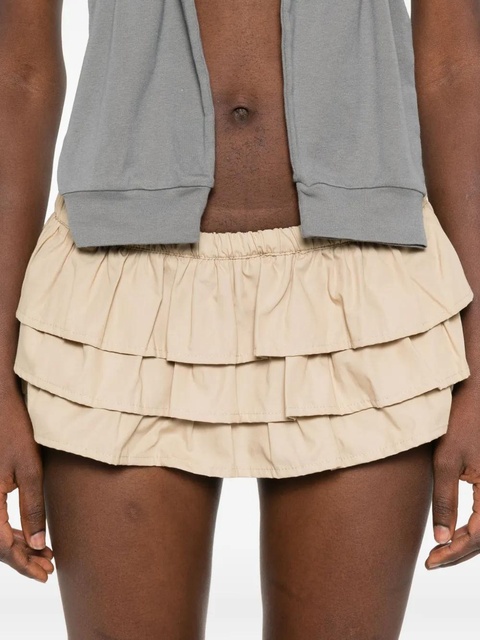 Gimaguas ruffled cotton mini skort - Neutrals - zdjęcie produktu nr 2