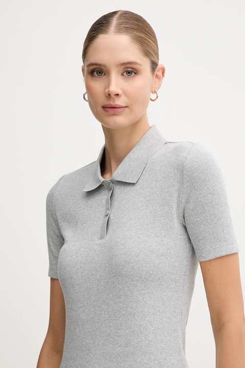 Calvin Klein Jeans polo damski kolor szary LV047C907G - zdjęcie produktu nr 1