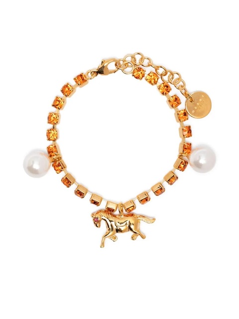 Marni crystal charm bracelet - Gold - zdjęcie produktu nr 1