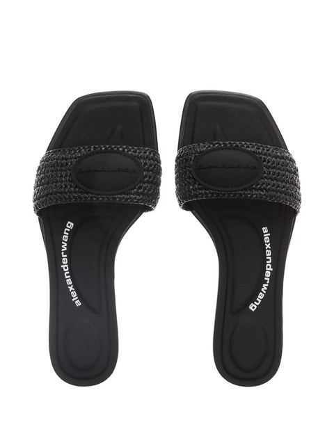 Alexander Wang interwoven-design slides - Black - zdjęcie produktu nr 2
