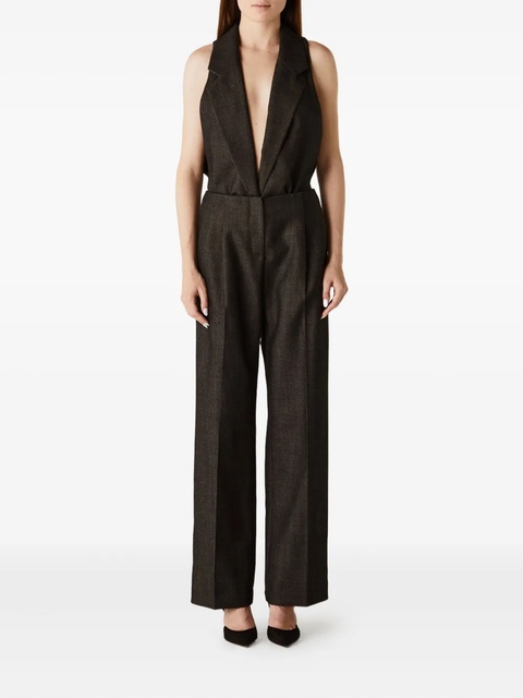 Christopher Esber twill lapel bodysuit - Black - zdjęcie produktu nr 2