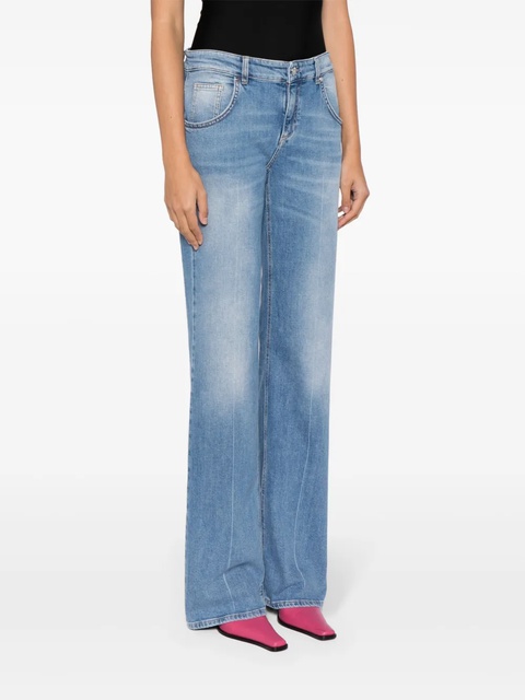 Blumarine mid-rise flared jeans - Blue - zdjęcie produktu nr 2
