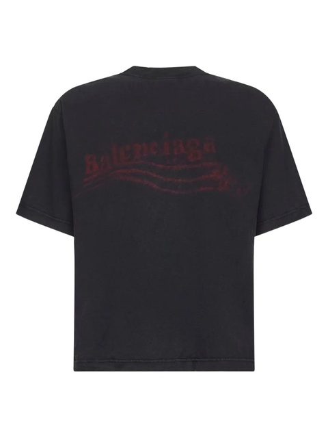 Balenciaga Crayon Political T-shirt - Black - zdjęcie produktu nr 2