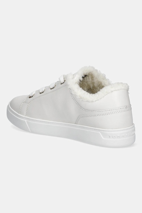 Tommy Hilfiger sneakersy skórzane CASUAL CUPSOLE SNEAKER WL damskie kolor biały FW0FW08824 - zdjęcie produktu nr 1
