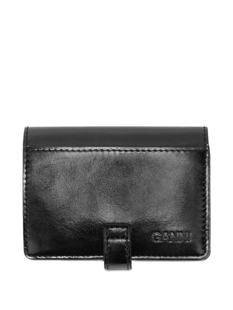 GANNI logo-plaque wallet - Black - zdjęcie produktu nr 2