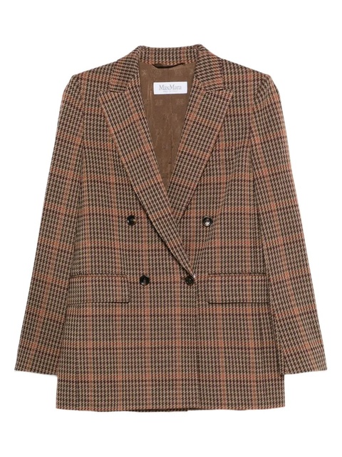 Max Mara double-breasted check jacket - Neutrals - zdjęcie produktu nr 1